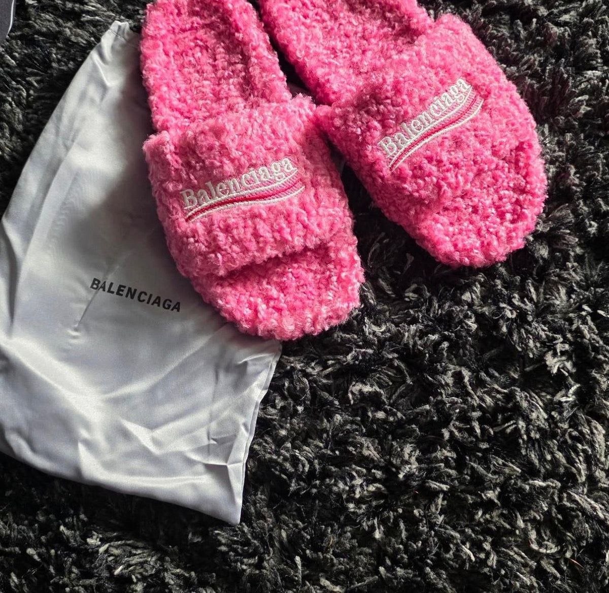 ON HAND - PINK Balenci Slides