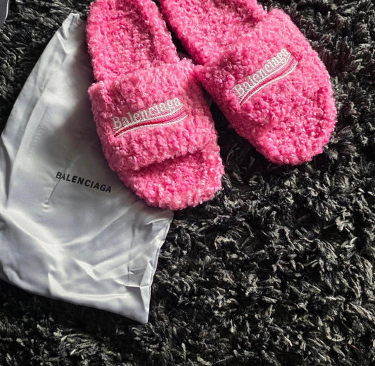 ON HAND - PINK Balenci Slides