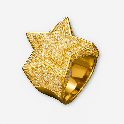 Star Moissanite Ring
