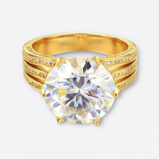 10 CT Moissanite Ring