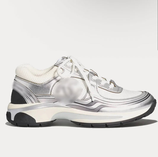 On Hand - CH*NEL SNEAKERS - SILVER