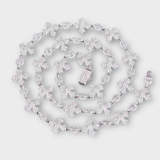 Moissanite Cross Style Chain